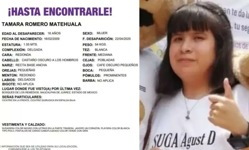 Autoridades confirmaron que Tamara se resguardó con familiares debido a conflictos en su entorno familiar. Imagen: FGJEM