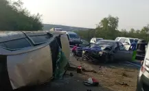 Choque en la carretera Allende a Montemorelos deja un muerto y 3 heridos