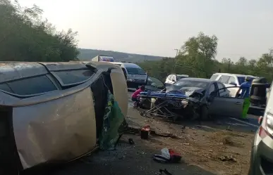 Choque en la carretera Allende a Montemorelos deja un muerto y 3 heridos