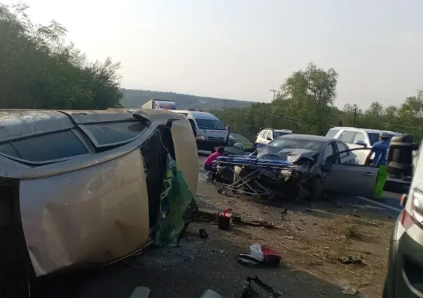 Choque en la carretera Allende a Montemorelos deja un muerto y 3 heridos