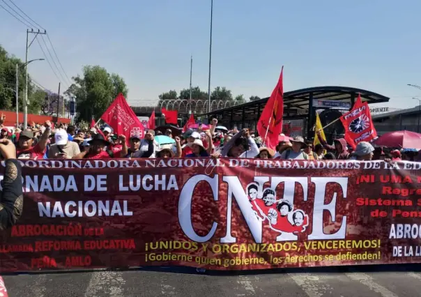 Checa las rutas alternas para evitar la marcha de la CNTE en CDMX