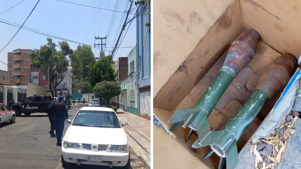 Artefactos explosivos son hallados dentro de una caja abandonada en la Miguel Hidalgo