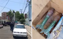 Artefactos explosivos son hallados dentro de una caja abandonada en la Miguel Hidalgo