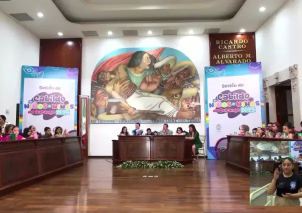 Así fue la sesión del Cabildo Infantil, por el Día del Niño en el Ayuntamiento de Durango