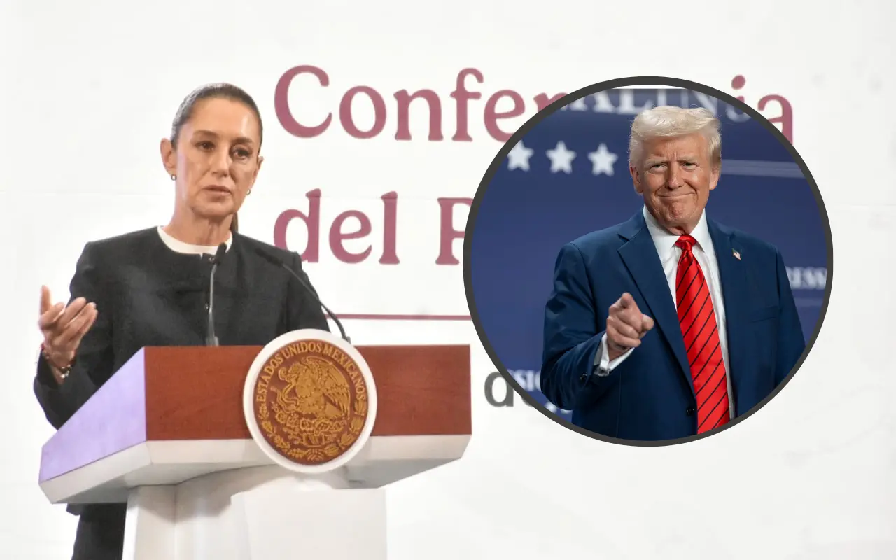 Claudia Sheinbaum y Donald Trump. Foto: Enrique Pérez Huerta / X (@WhiteHouse)