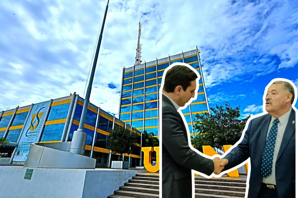 César Garza Arredondo firma convenio de becas junto al rector de la UANL Foto: Canva