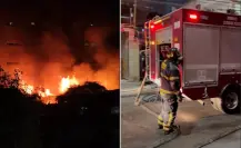 Muere una persona en incendio de asentamiento irregular en Iztacalco