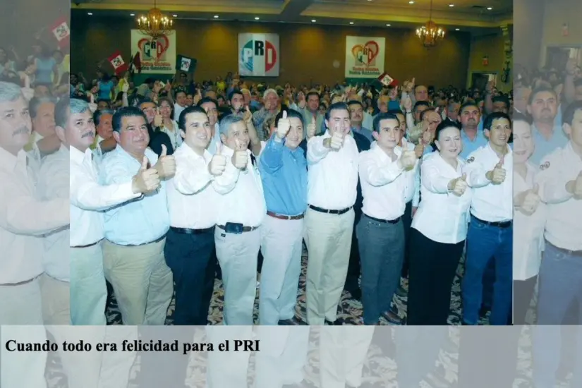 Pura felicidad en el partido del PRI | Foto: FB