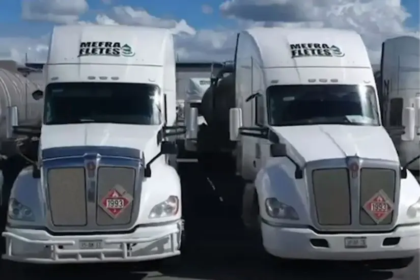 Transportes Mefrafletes, empresa ligada a Roberto Blanco Cantú. Foto: Posta Tamaulipas