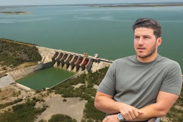 Samuel García reafirma que agua de presa El Cuchillo se queda en Nuevo León