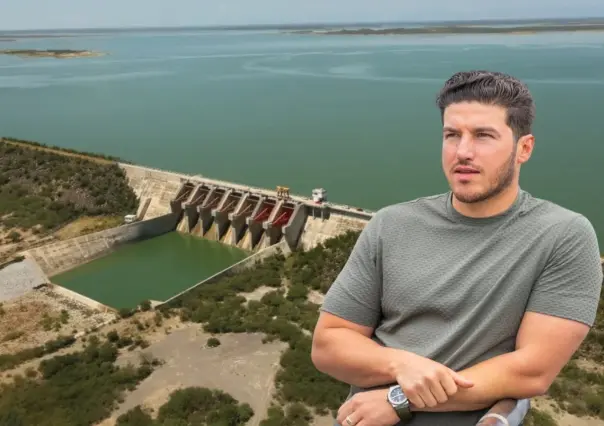Samuel García reafirma que agua de presa El Cuchillo se queda en Nuevo León