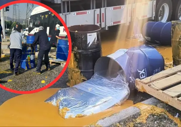 ¡Lluvia de mango! Derrame de néctar bloquea la Vía Morelos en Ecatepec