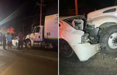 Accidente en El Piojillo: camión de basura impacta a automóvil en La Paz