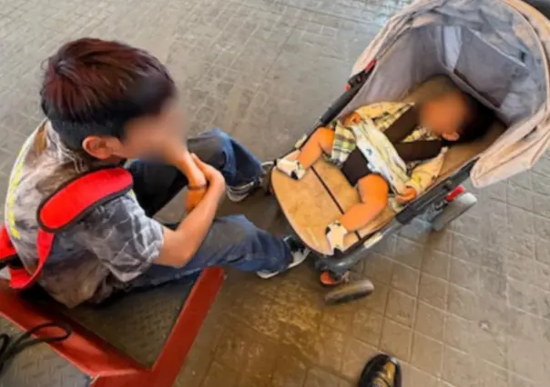 Niño camina con bebé desde Edomex hasta CDMX: "teníamos hambre y no estaban mis papás"