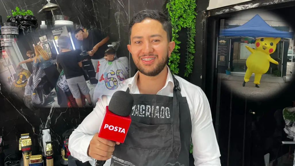 Barbería de Durango regala cortes a pequeños en el Día del Niño