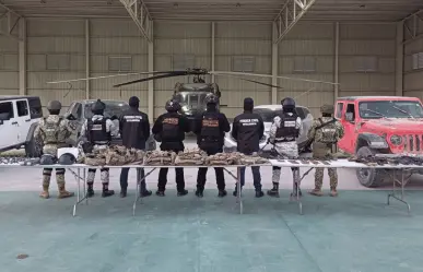 Capturan a integrantes de célula delictiva en Anáhuac: decomisan arsenal y vehículos