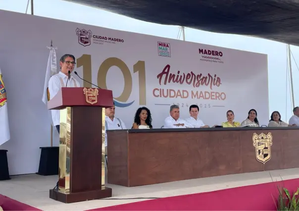 Ciudad Madero celebra 101 años con homenaje a una maderense ejemplar