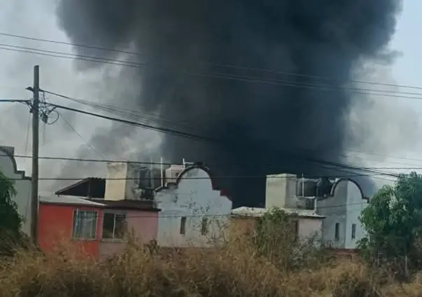 VIDEO l Incendio destruye fábrica en Yautepec, Morelos