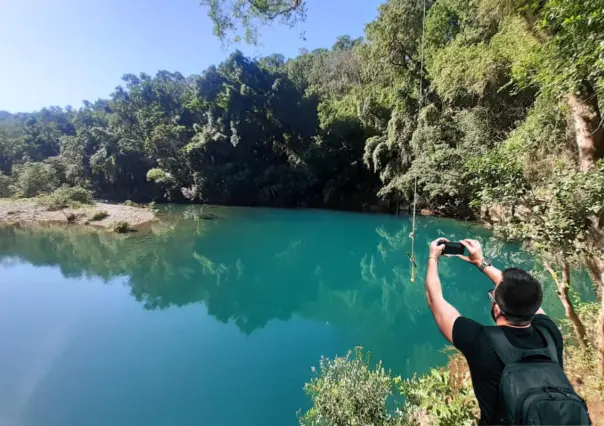 El furioso río que corre entre la biosfera de El Cielo y es el más limpio de Tamaulipas