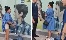 VIDEO | Embarazada en Saltillo roba pantalones y blusas de Coppel