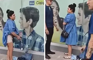 VIDEO | Embarazada en Saltillo roba pantalones y blusas de Coppel