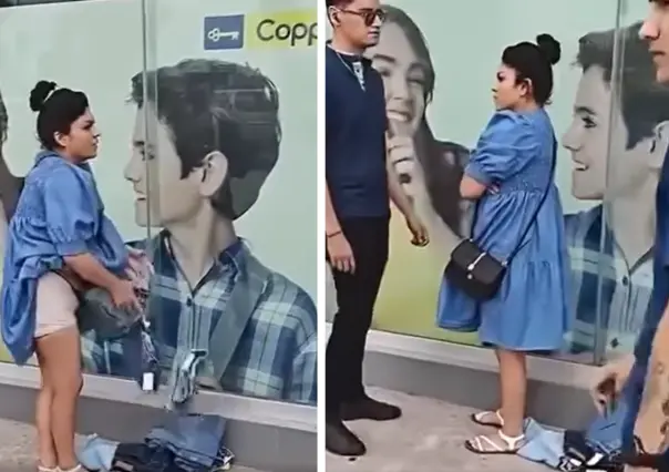VIDEO | Embarazada en Saltillo roba pantalones y blusas de Coppel