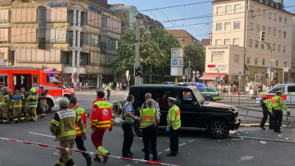 Atropello masivo en el centro de Stuttgart, Alemania