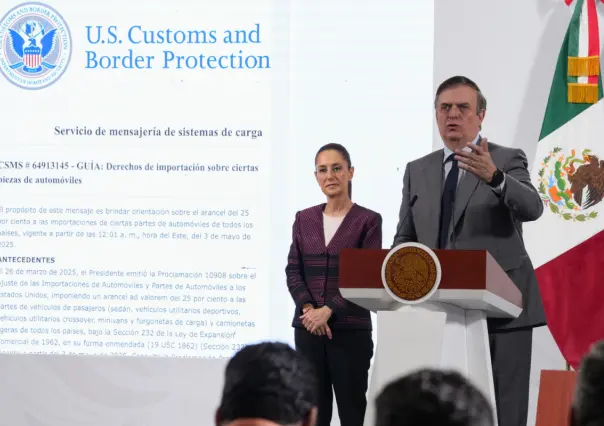 Autopartes mexicanas no pagarán aranceles, anuncia Marcelo Ebrard