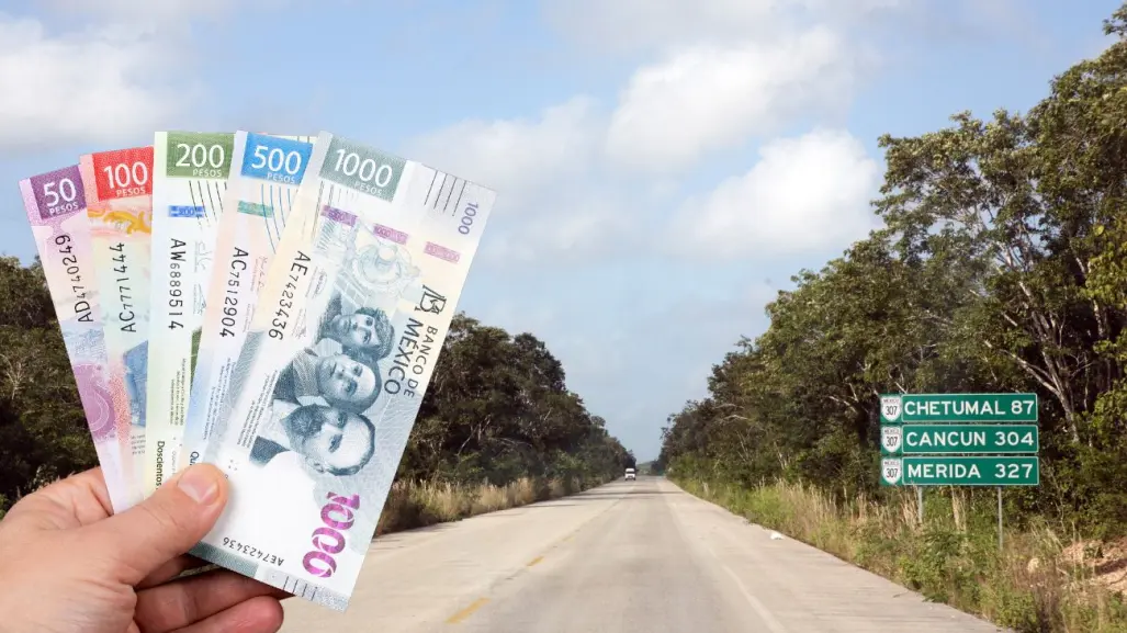 ¿Cuántas casetas debo pagar si viajo en autopista desde Mérida a Cancún?