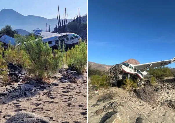 Se desploma aeronave de Aéreo Servicio Guerrero en BCS; no hay víctimas fatales