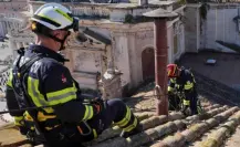 Chimenea lista en la Capilla Sixtina previo al Cónclave