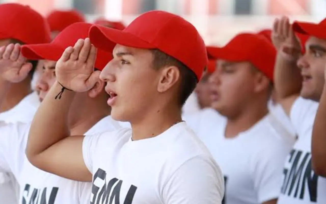 Jóvenes haciendo servicio militar. Foto: X (@gobiernohidalgo)