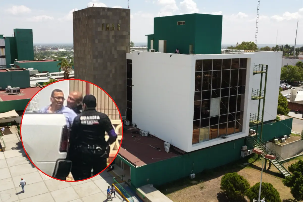El delegado del IMSS en Tamaulipas, José Luis Aranza Aguilar fue detenido y liberado al poco tiempo por elementos de la Guardia Estatal. Foto: Ramón Sánchez