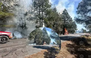 Fuerte incendio en Durango es detectado por CONAGUA en el municipio de Canelas