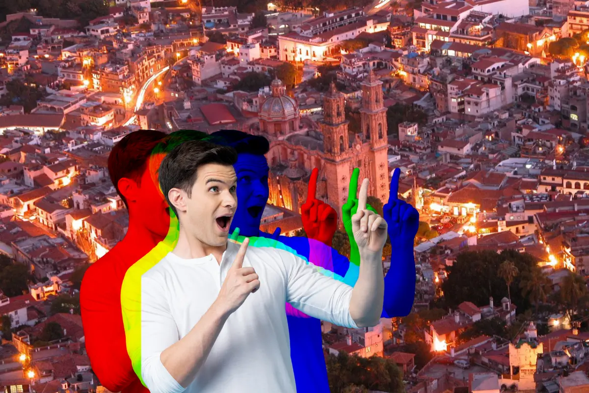 De fondo Taxco, persona sorprendida. Foto: Gobierno de México | Canva