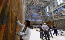 Avanzan trabajos en la Capilla Sixtina para el Cónclave