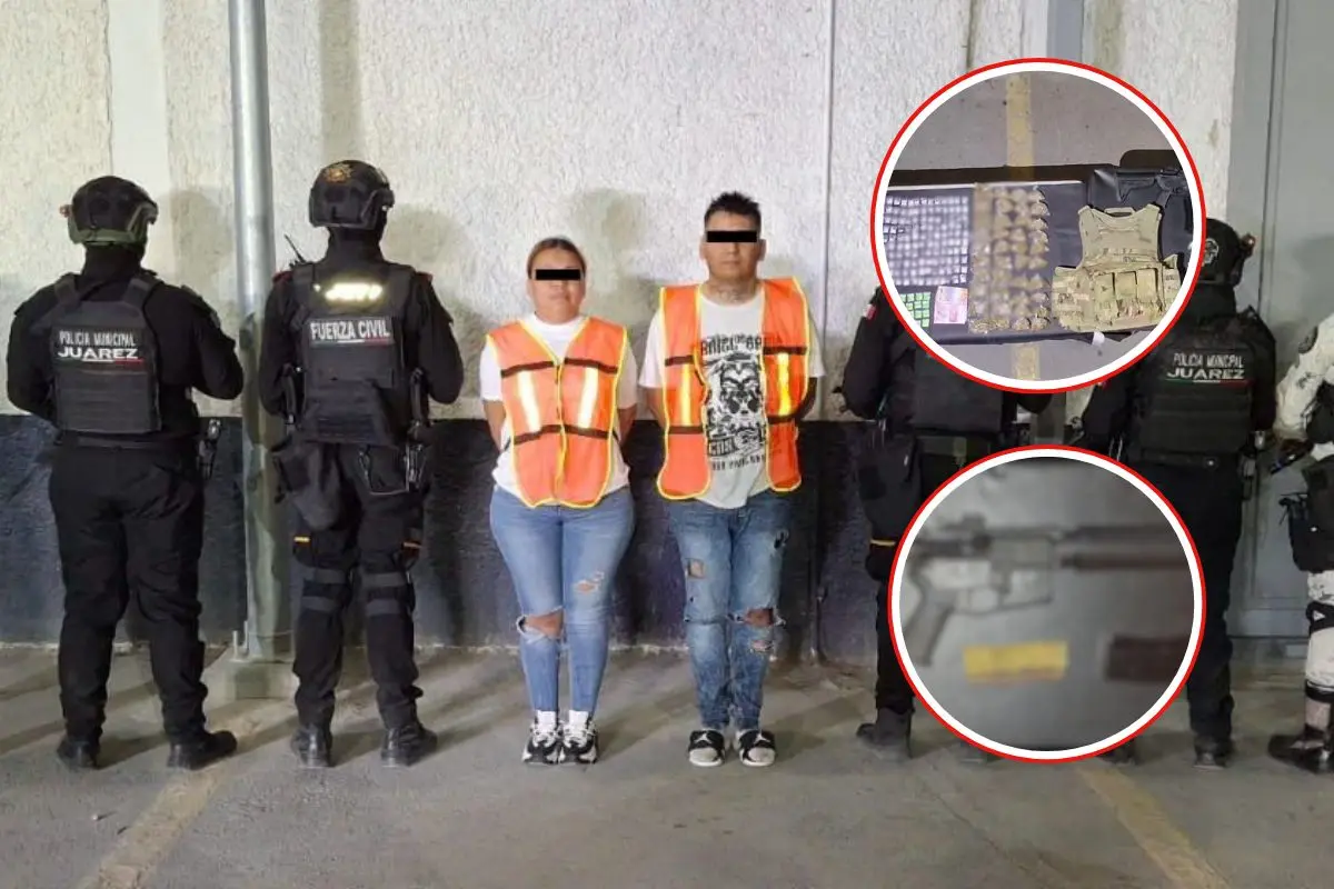 Los sospechosos se identificaron como Briceidy “N”, de 31 años, y Waltter “N”, de 34. Foto: Policía de Juárez
