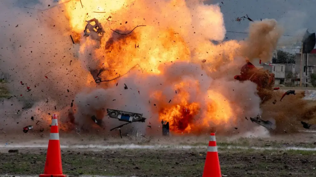 Simulacro de explosión en Tultepec: capacitan a cuerpos de emergencia