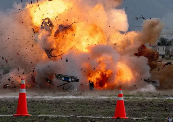 Simulacro de explosión en Tultepec: capacitan a cuerpos de emergencia