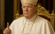 Donald Trump se convierte en el Papa en una imagen creada con IA