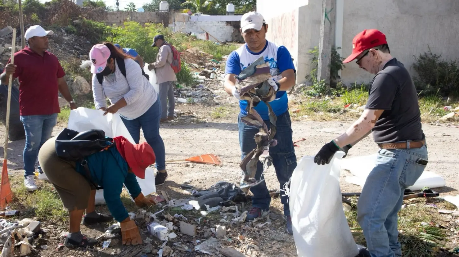¿Cómo fue la jornada de limpieza en Reparto Granjas? Foto: Cortesía
