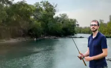 Este río es muy popular para ir a pescar y a relajarte a 40 minutos de Ciudad Mante