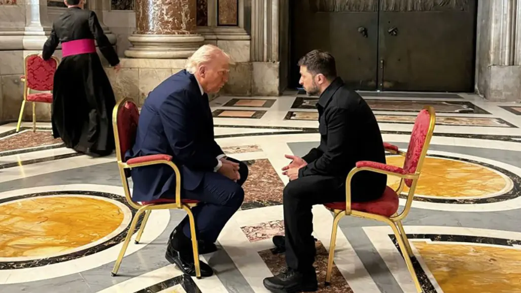 Volodimir Zelensky revela plática que tuvo con Donald Trump durante funeral del Papa Francisco