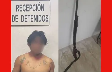 SSP detiene a hombre por disparar contra dos personas en comisaria de Chemax