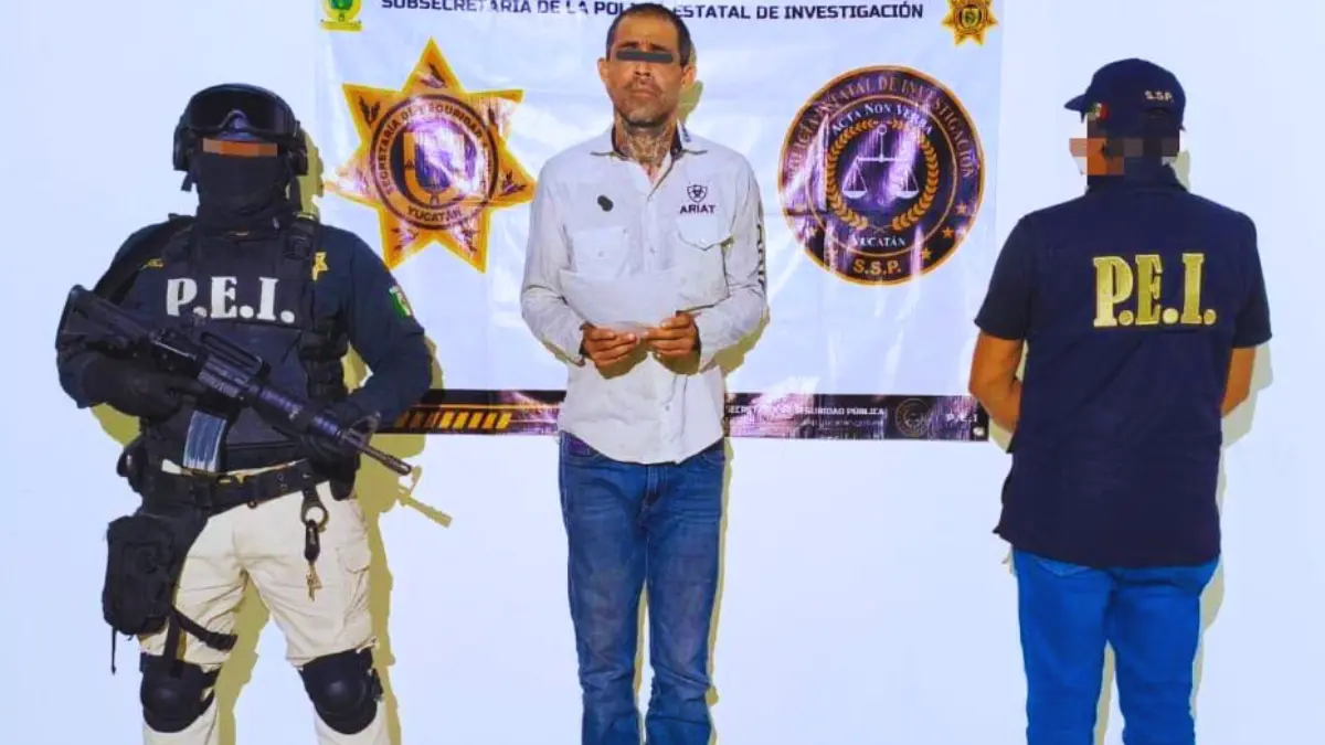 El detenido dirigía un supuesto centro de rehabilitación Foto: SSP Yucatán