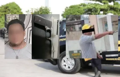 Detenido por amenazar con una pistola a su vecino en Kanasín