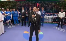 Majo Aguilar emociona al interpretar el Himno Nacional en pelea del Canelo