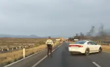 Explota pipa de gas en la autopista Saltillo-Torreón; cierran circulación en ambos sentidos