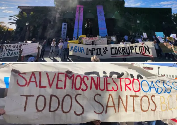 Protestan en Todos Santos contra The Palmoral y Cabo Santo por daños al agua y ecosistemas