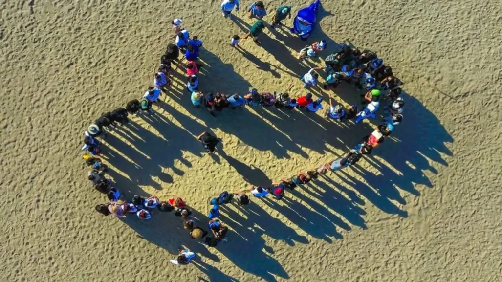 Festival del Tiburón Ballena: ¡Hicieron la forma del tiburón con humanos!